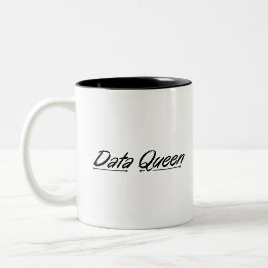 Tasse 2 Couleurs Data Queen - Comptabilisation de la pâte à café à (Gauche)