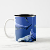 Tasse 2 Couleurs Dauphin bleu (Gauche)