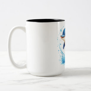 Tasse 2 Couleurs dauphin, nature, photos d'eau
