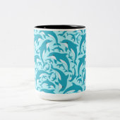 Tasse 2 Couleurs Dauphins mignons (Centre)