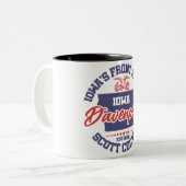 Tasse 2 Couleurs Davenport, Iowa (Devant gauche)