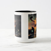 Tasse 2 Couleurs Davy Crocket "Go Ahead" Citation de sagesse (Centre)