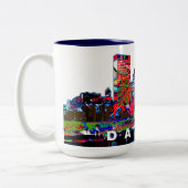 Tasse 2 Couleurs Dayton, Ohio en graffiti (Gauche)