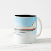 TASSE 2 COULEURS DC-3 (Devant droit)