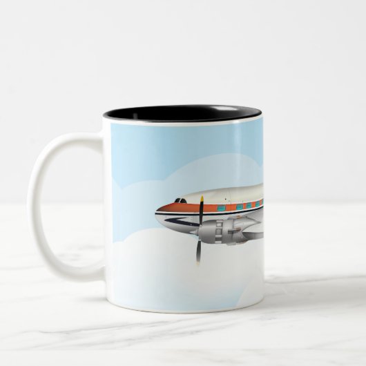 TASSE 2 COULEURS DC-3 (Gauche)
