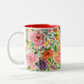 Tasse 2 Couleurs De jolies fleurs (Gauche)