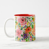 Tasse 2 Couleurs De jolies fleurs (Gauche)