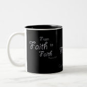 Tasse 2 Couleurs De la foi à la foi Noire gotGod316.com (Gauche)