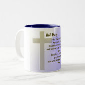 Tasse 2 Couleurs ~ de Mary de grêle personnalisable (Devant gauche)