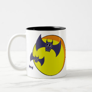 Tasse 2 Couleurs De mignons chauves-souris d'Halloween et une belle