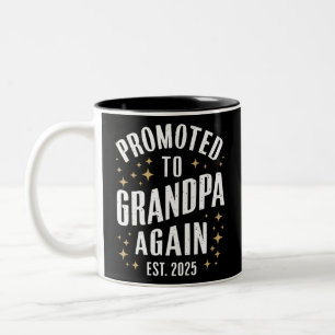 Tasse 2 Couleurs De nouveau promu grand-père en 2025 Bientôt grand-