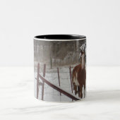 Tasse 2 Couleurs De pas dans la neige (Centre)