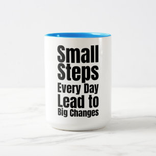 Tasse 2 Couleurs De Petits Pas Chaque Jour Conduisent à De Grands C