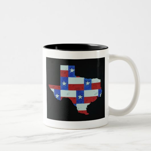 Tasse 2 Couleurs De plus grands drapeaux dans le Texas (Droit)