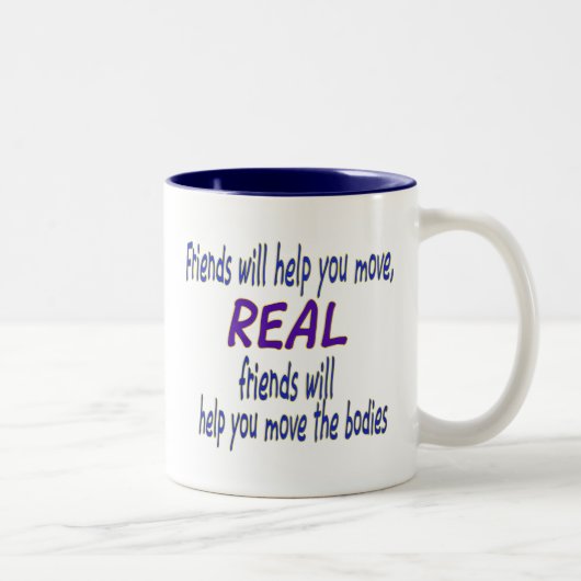 Tasse 2 Couleurs De vrais amis (Droit)