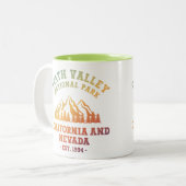 Tasse 2 Couleurs Death Valley National Park USA Gradient (Devant gauche)