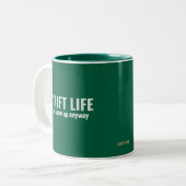 Tasse 2 Couleurs DÉCALER LA VIE - on se présente quand même | Shift (Devant gauche)