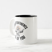 Tasse 2 Couleurs Déceptions sarcastiques vous tous chrétiens (Devant gauche)