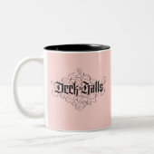 Tasse 2 Couleurs Deck Halls Moderne Noir rose (Gauche)