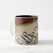 Tasse 2 Couleurs Déclaration d'indépendance (Devant gauche)