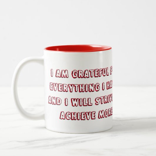 Tasse 2 Couleurs Déclaration positive et positive (Gauche)