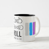 Tasse 2 Couleurs Déclenchement de la flèche (Devant droit)