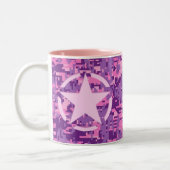 Tasse 2 Couleurs Décor Camouflage numérique rose-chaud (Gauche)