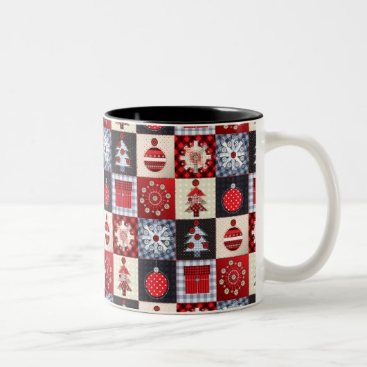 Tasse 2 Couleurs Décor de Noël (Droit)