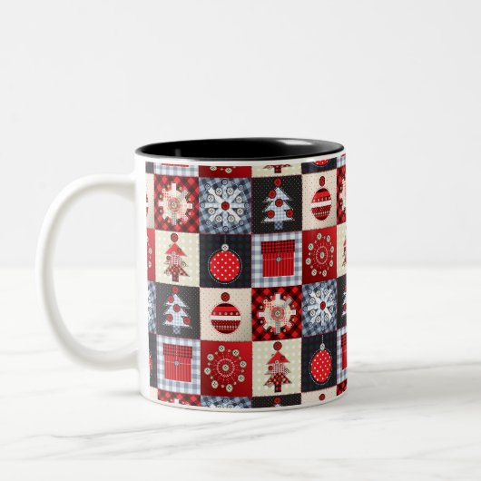 Tasse 2 Couleurs Décor de Noël (Gauche)