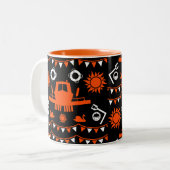 Tasse 2 Couleurs Décor Et Cadeaux En Voilier Étroit (Devant gauche)