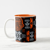 Tasse 2 Couleurs Décor intérieur inca Aztec (Gauche)