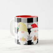 Tasse 2 Couleurs Décoration de Noël avec buffet (Devant gauche)