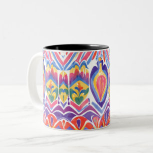 Tasse 2 Couleurs décoration traditionnelle roumaine