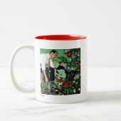 Tasse 2 Couleurs Découpage de l'arbre (Gauche)