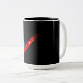 Tasse 2 Couleurs Découvrez America First July 4 (Devant droit)