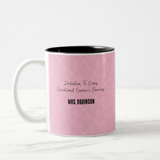 Tasse 2 Couleurs Dédicace à chaque parcours d'apprenant exceptionne (Gauche)