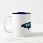 Tasse 2 Couleurs Deep Creek Lake Maryland Fish (Gauche)