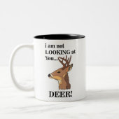 Tasse 2 Couleurs Deer Antler Funny (Gauche)