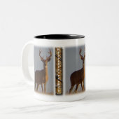 Tasse 2 Couleurs Deer Happy Fête des pères (Devant gauche)