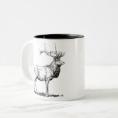 Tasse 2 Couleurs Deer / Hirsch (Devant gauche)