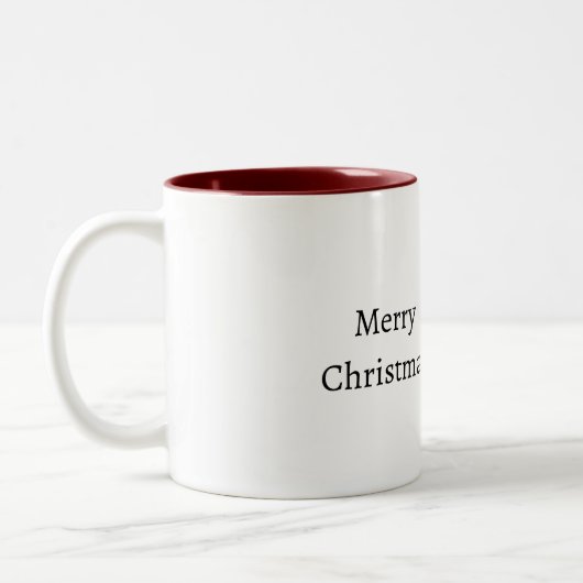 Tasse 2 Couleurs Deer Red Hearts Christmas (Gauche)