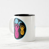 Tasse 2 Couleurs Déesse de la triple spirale (Devant gauche)