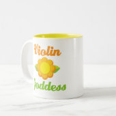 Tasse 2 Couleurs Déesse de violon (Devant gauche)