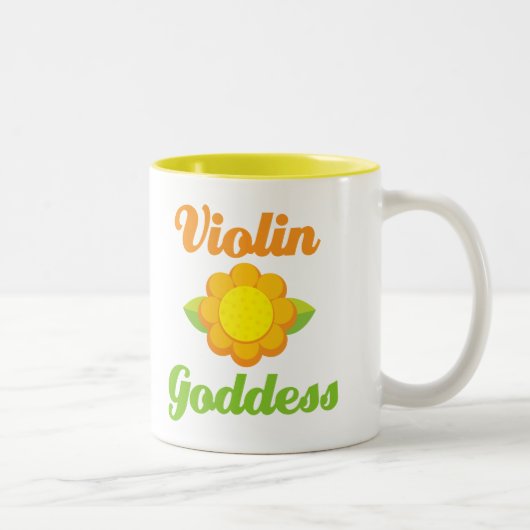 Tasse 2 Couleurs Déesse de violon (Droit)