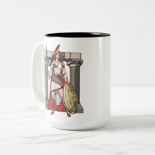 Tasse 2 Couleurs Déesse grecque d'Athéna (Devant gauche)