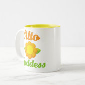 Tasse 2 Couleurs Déesse mignonne d'alto (Devant gauche)