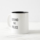 Tasse 2 Couleurs Défendre la police (Devant gauche)