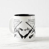 Tasse 2 Couleurs DÉFENSE du 2ème AMENDEMENT (Devant gauche)