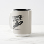 Tasse 2 Couleurs Defense Wins Games (Devant gauche)