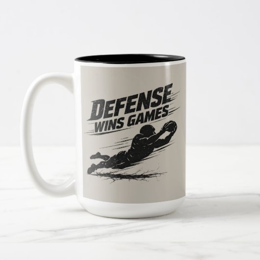 Tasse 2 Couleurs Defense Wins Games (Gauche)